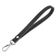 Wristlet Strap 1PCS - PU Leather Hand Strap - Black-Silver-8.27In 