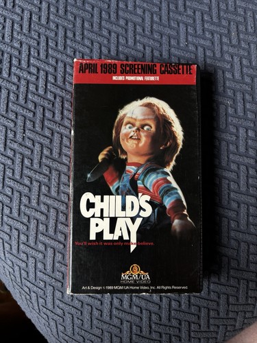 Child's Play 1989 Screening Cassette Tape Rare (VHS, 1989) Chucky Screener Promo - Picture 2 of 6