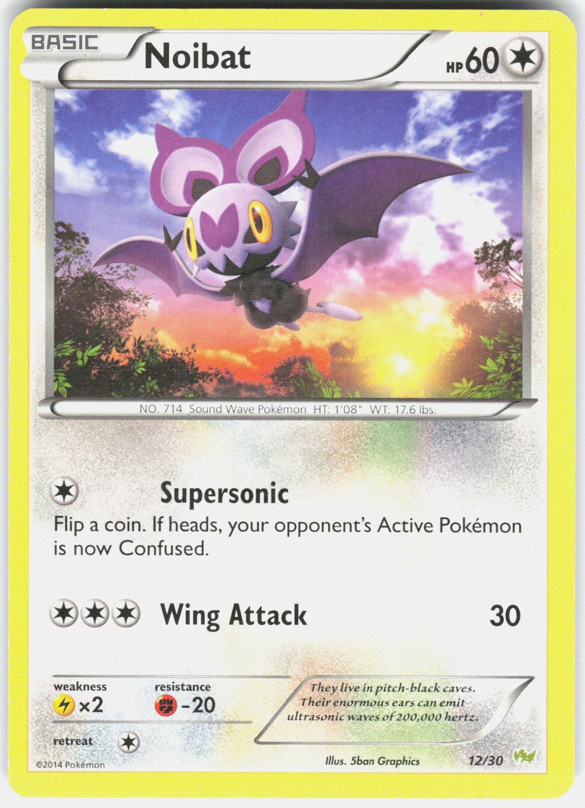 Noibat (#12) XY Trainer Kit: Sylveon & Noivern 12/30 LP