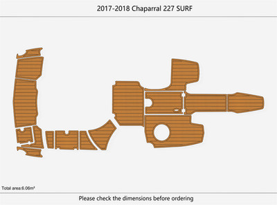 2017-2018 Chaparral 227 Sunesta DuraEVA Boat flooring