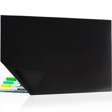 Magnetic Dry Erase Black Board Sheet for Fridge 17x12 with 4 Chalk Markers New