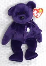 Ty Princess Diana Purple Beanie Baby 1997 PE Pellets China