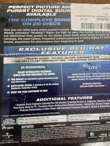 Battlestar Galaxtica The Complete Series Blu-ray Brand New, FREE SHIPPING - Picture 3 of 6