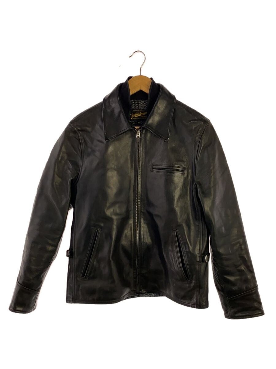 Men's Black Leather Blouson Jacket - Finders Keepers Style 40432201 427