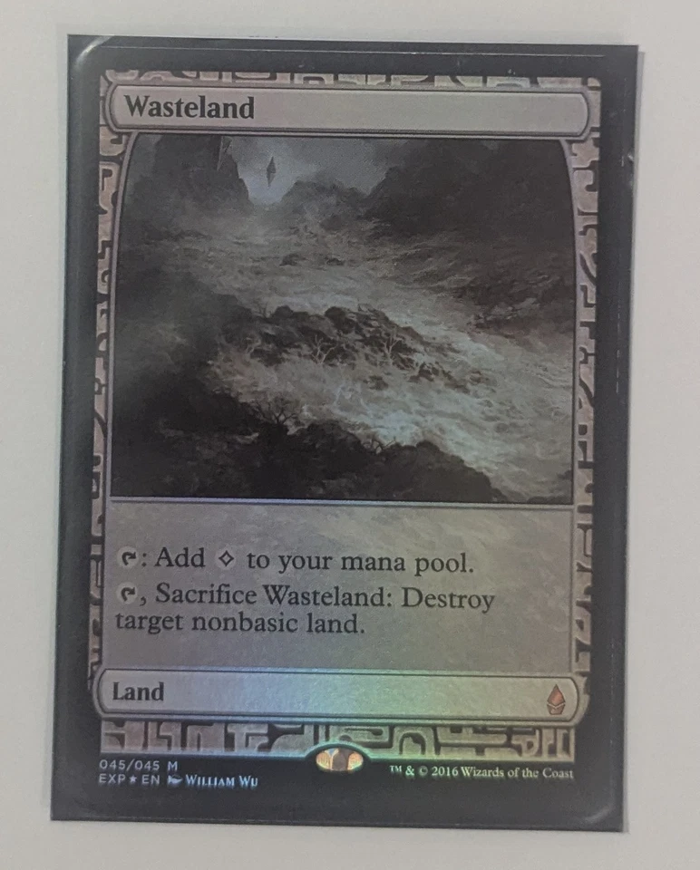 Lámina de arte completa Wasteland Zendilar Expeditions Magic The Gathering Foto 3 de 4