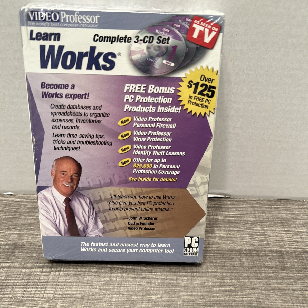 パソコンソフトカタログ「PASS WORD VOL.3　1985 WINTER」 Video Professor Learn Works 3 CD Set PC Software P036WK (SEALED