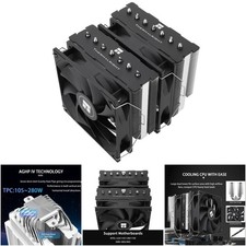 7 Heat Pipes CPU Cooler 120mm Fan AGHP 4.0 Tech S-FDB Bearing AMD/Intel PC