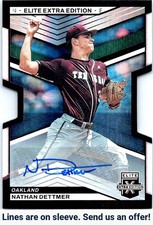 2023 Panini Elite Extra Edition #117 Nathan Dettmer Signatures Die Cut #/399