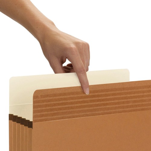 Easy Grip® File Pocket, Straight-Cut Tab, 5-1/4" Expansion, Letter Size, Redr... - Picture 4 of 8