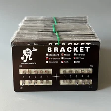 1-200Set Dental Orthodontic Metal MIM Monoblock Brackets Mini Roth 022 345 hooks