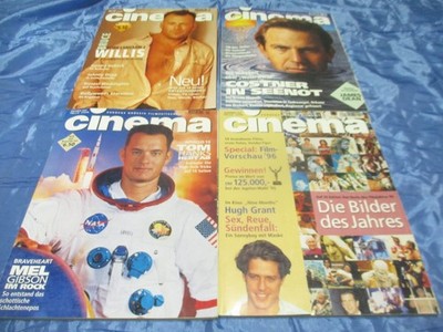 Cinema , 4  Ausgaben von  1995 , Film - Nostalgie , Kult , ohne Extras !  # D
