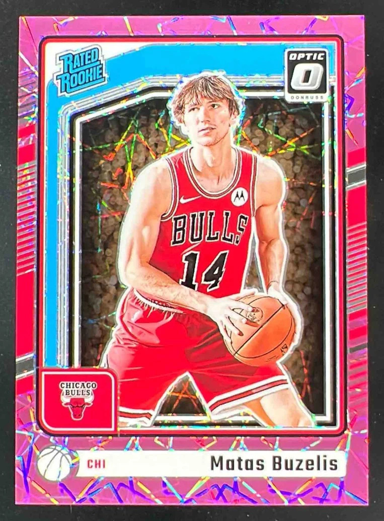 2024-25 Donruss Optic Rated Rookie Pink Velocity #271 Matas Buzelis RC /79