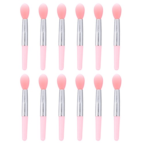 12 Stück Lippenmaske Silikon Pinsel Reise Lippenstift Applikator Kosmetik