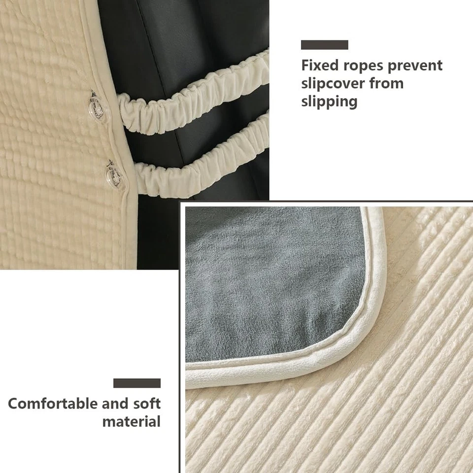 STONECREST Non Slip Recliner Chair Cover - Corduroy Cotton Face Recliner Slip... - Image 3 of 4