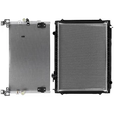 Aluminum Radiator & AC Condenser Cooling Kit For 1998-2004 Toyota Tacoma