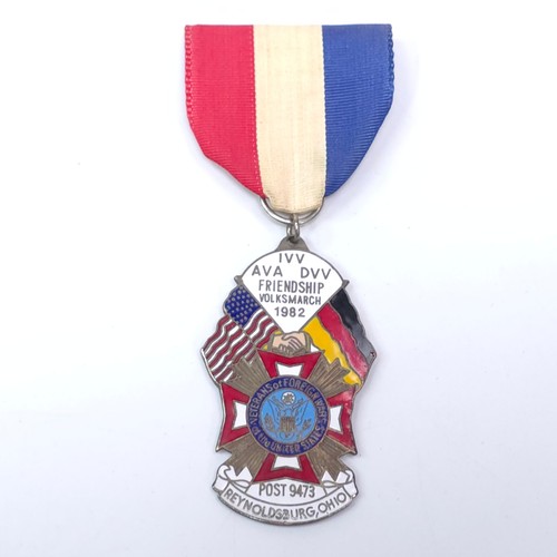 1982 IVV AVA  DVV Friendship Volksmarch US Veterans Reynoldsburg OH 2+ Ship FREE