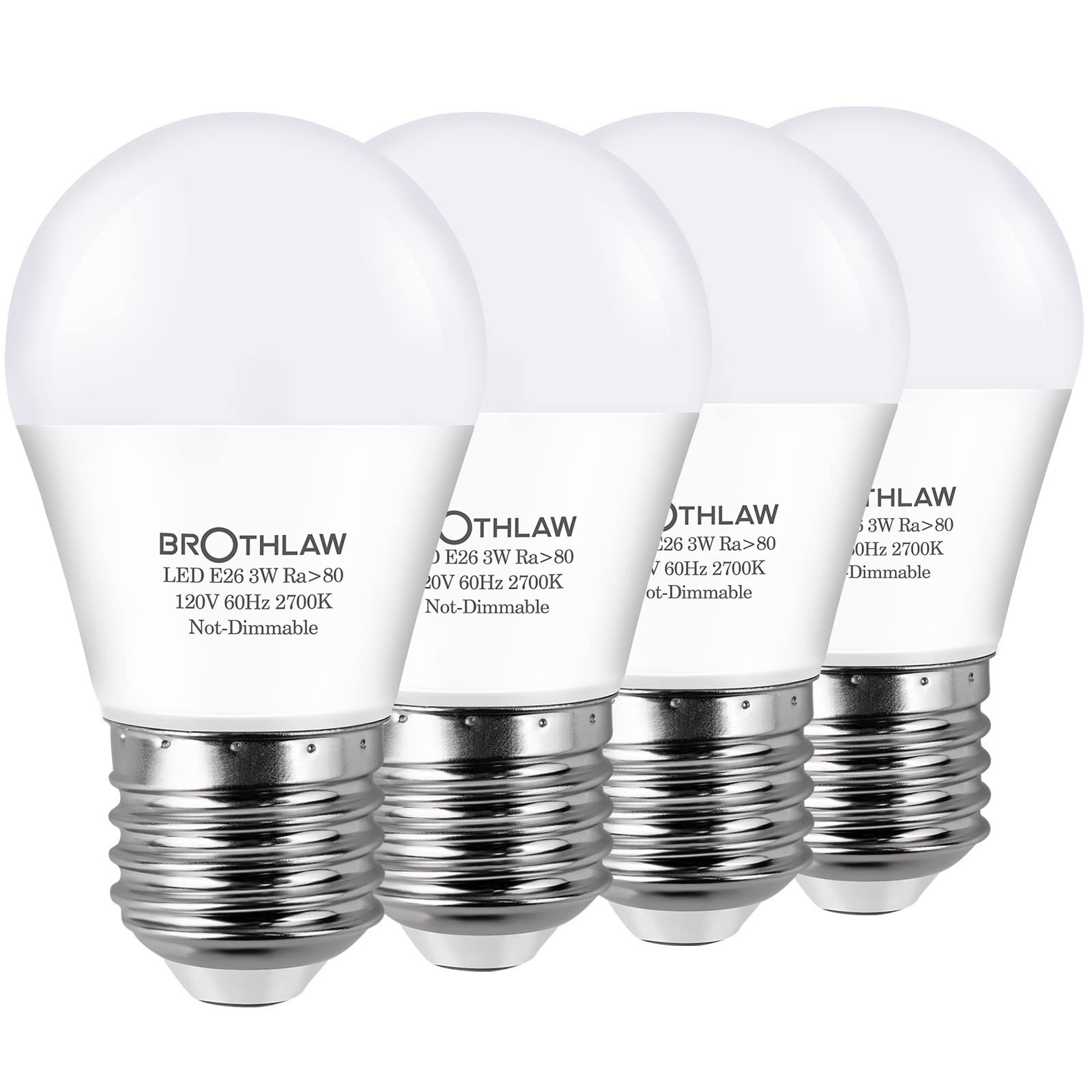 25 Watt Equivalent Light Bulbs, A15 LED Light 3W E26 Base 27