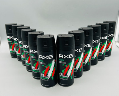 Axe Africa Geranium & Vanilla Scent Deospray Deodorant Bodyspray 12x150ml NEU