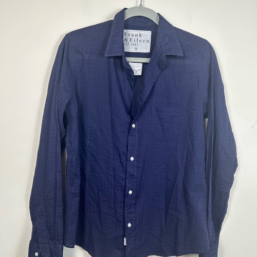 Frank & Eileen Barry Navy Shirt Lightweight Size Medium
