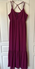 Express Women Magenta Purple Sleeveless Long Maxi Dress Size Large New