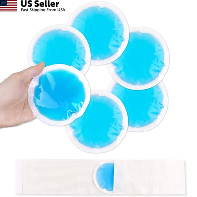 #ad NEWGO Small Round Ice Packs 6 Pack Hot Cold Compress for Face Toothache Relief $15.88
