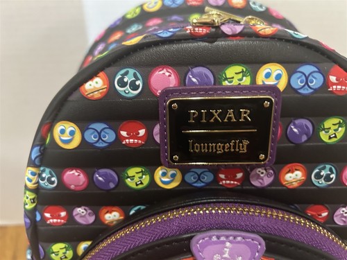 Loungefly ~ PIXAR INSIDE OUT 2 ~ SPINNING WHEEL CORE MEMORIES BACKPACK ~ ANXIETY - Picture 2 of 10