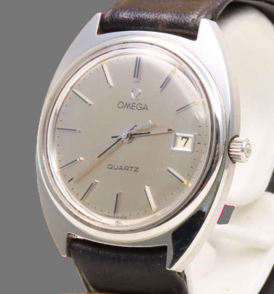 Omega Seamaster De Ville Vintage 34mm Silver Dial Date Watch Cal.1370 Quartz image 2
