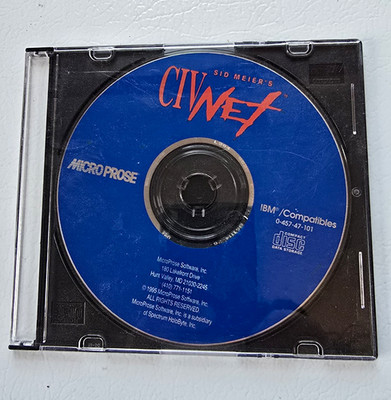 MicroProse Sid Meier's CivNet PC CD-ROM 1995 Civilization Series Loose