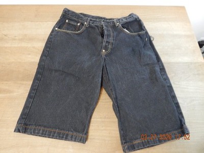 Red Monkey Company Mens Size 36 Black Denim Shorts PATCHWORK