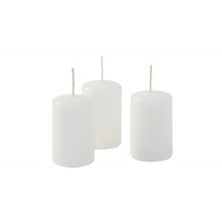 Kerzen Set 16 StüCk Weiß Ø 4 Cm HöHe 5 Cm FüR Party Deko Tischdekoration