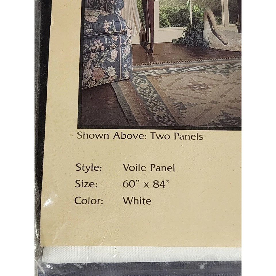 Panel Cortina Armario Montgomery Vintage Regal Park 60"X84" Blanco Nuevo Foto 3 de 4