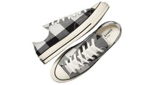 Beyond Retro x Converse Chuck 70 Low Taglia 7UK "Upcycled Flannel" A05313C