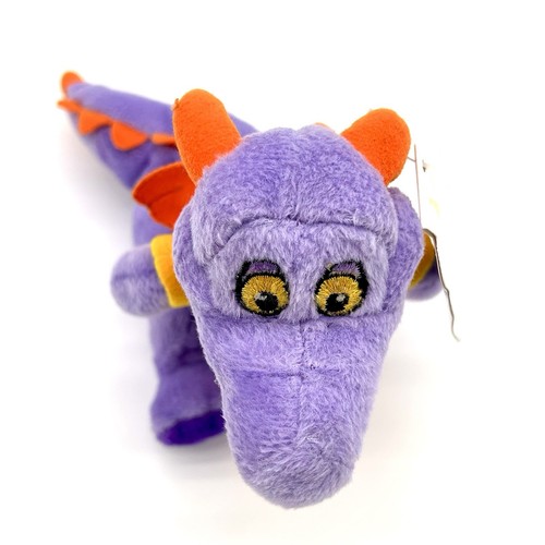 "Bolsa de frijoles vintage Disney World figura peluche Epcot dragón púrpura juguete años 90 8"" nueva con etiquetas" - Imagen 6 de 11