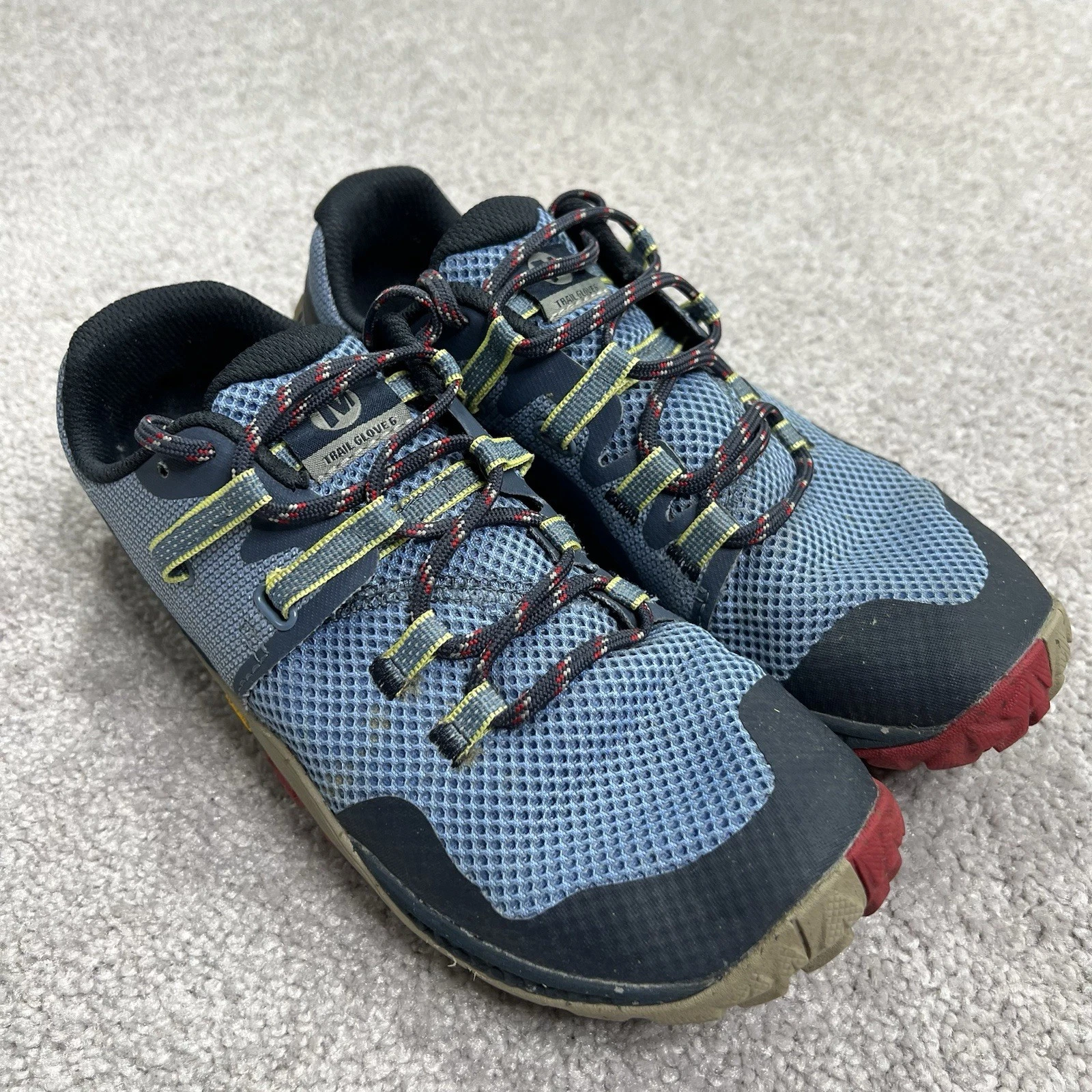 Merrell Trail Glove 6 Arona Blue Womens Sz 7.5 Hiking Trail Shoe Outdoor J067248