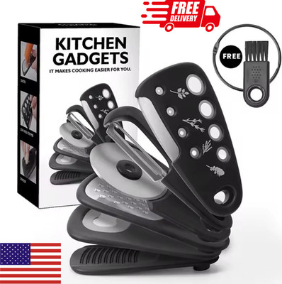6-Pack Kitchen Gadget Set   Peeler, Grater, Bottle Opener Tool Kit Compact