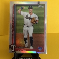 2025 Topps Chrome - Josh Jung #220 Topps Refractor - Texas Rangers 