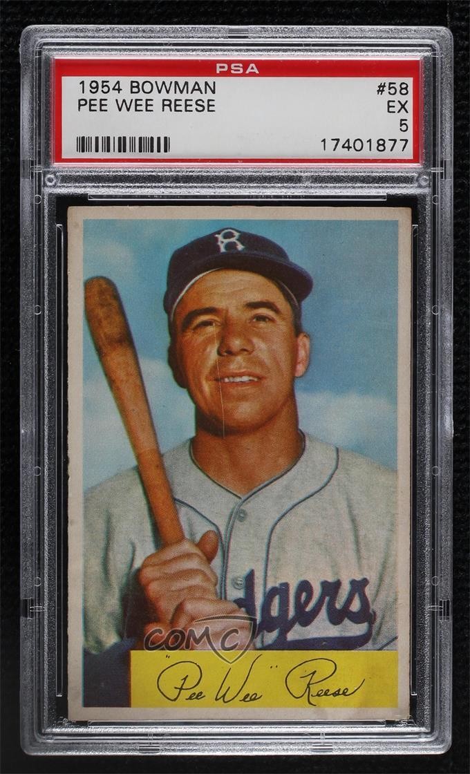 1954 Bowman Pee Wee Reese #58 PSA 5 HOF