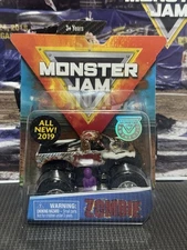 Monster Jam Zombie Crazy Creatures 2019 Truck HTF  1/64 Poster Figure NIB