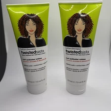 2 TWISTED SISTA CURL ACTIVATOR CREME (COCONUT AVOCADO ALMOND OILS) 7.5oz