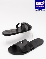 RRP€180 ANCIENT GREEK SANDALS Slide Sandals US8 UK5 EU38 HANDMADE Twisted