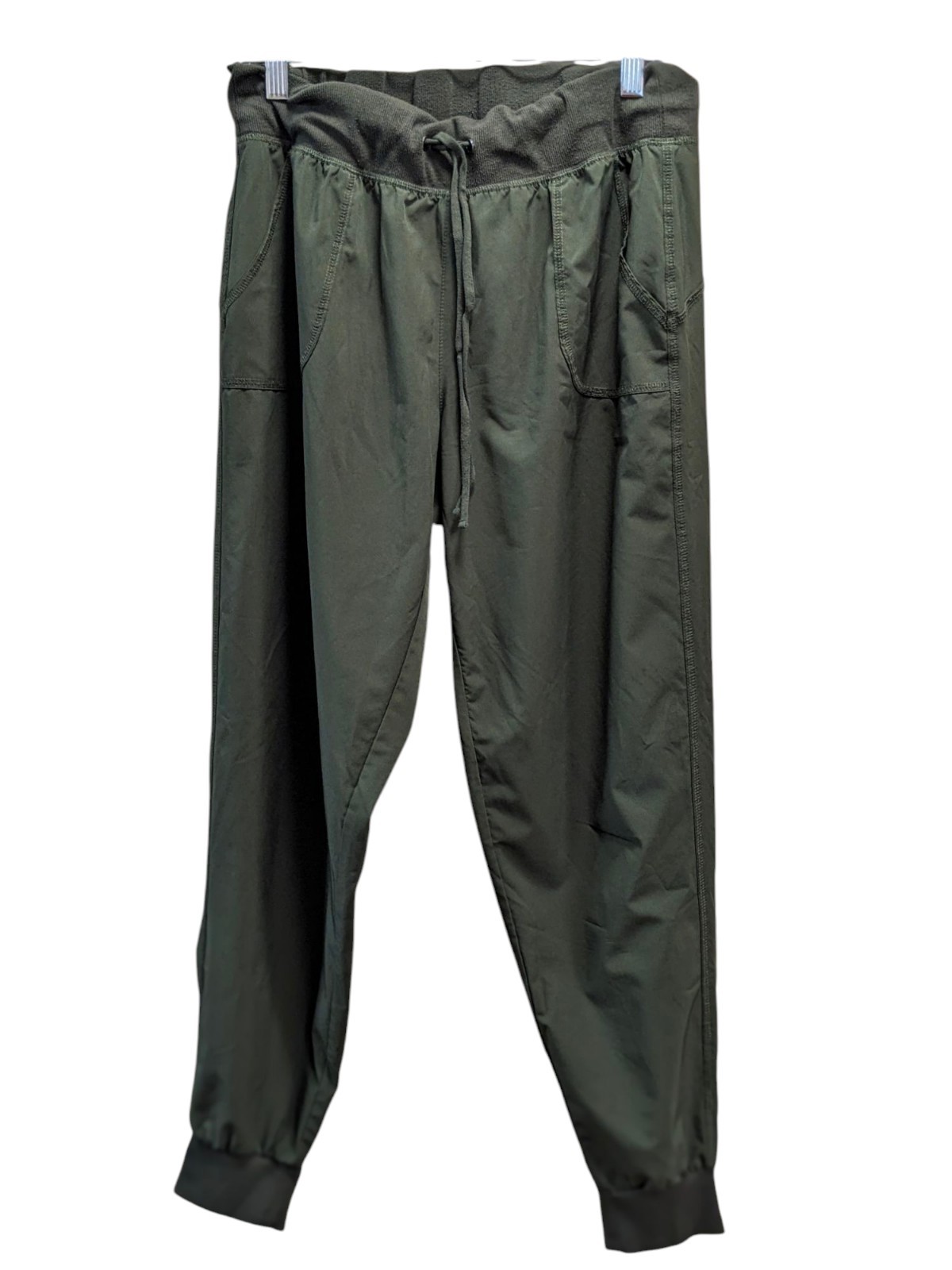 Athletic Works Dri-More Dark Green Relaxed Fit Joggers - Size L