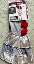 Pennywise IT Halloween Costume Carnevil Clown Child Kid Dress Socks Sm 6-6X