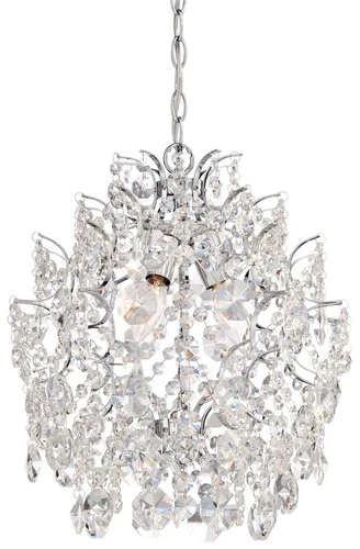 Minka Lavery 3150-77 Isabella's Crown 14"W 3 Light Crystal - Chrome - Picture 1 of 7