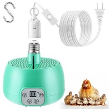 "Chicken Coop Heater with Timer, Smart Temperature Brooder Lamp for Poultry"