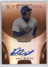 2013 Bowman Sterling Prospect Orange Refractor 71/75 Austin Wilson Auto 0dp1