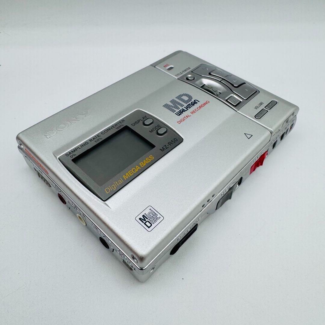 SONY MDプレーヤーMZ-R50 Sony MZ-R50 Silver Portable MD Player MD Recorder Walkman