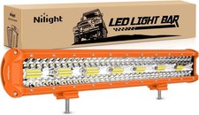 Nilight 20 Inch Led Light Bar Triple Row 420w Flood Spot Combo Off Road 8 Kinds