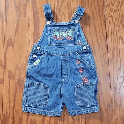 Vintage A Bug's Life Disney Pixar Kids Overalls Size 4 90s ''Ant Rebel''  RARE