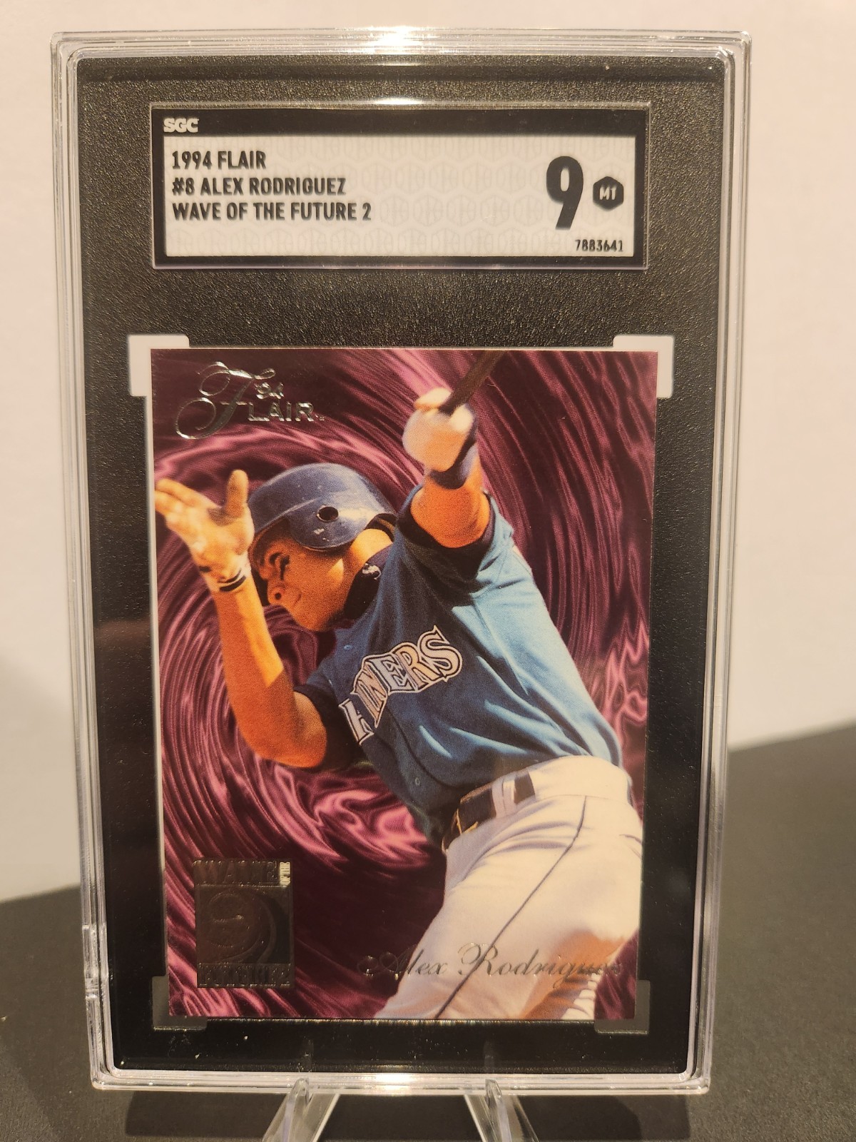 1994 Flair - Alex Rodriguez #8 Wave Of The Future 2 (Rookie) SGC Graded Mint 9