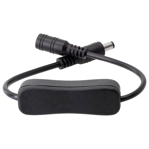 1*11 Inch /30cm DC 12V Inline On/Off Rocker-Switch Cable 5.5x2.1mm For LED - Afbeelding 5 van 12